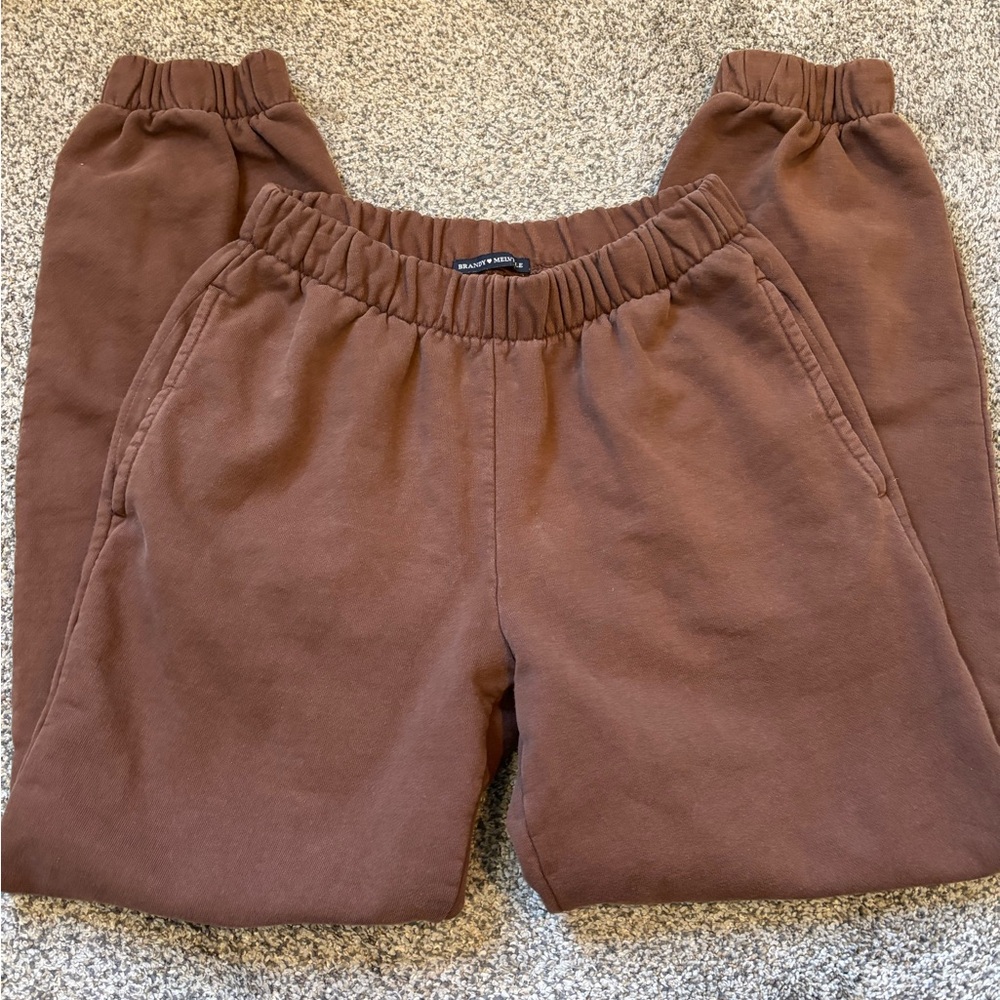 Brandy Melville Brown Rosa Sweatpants